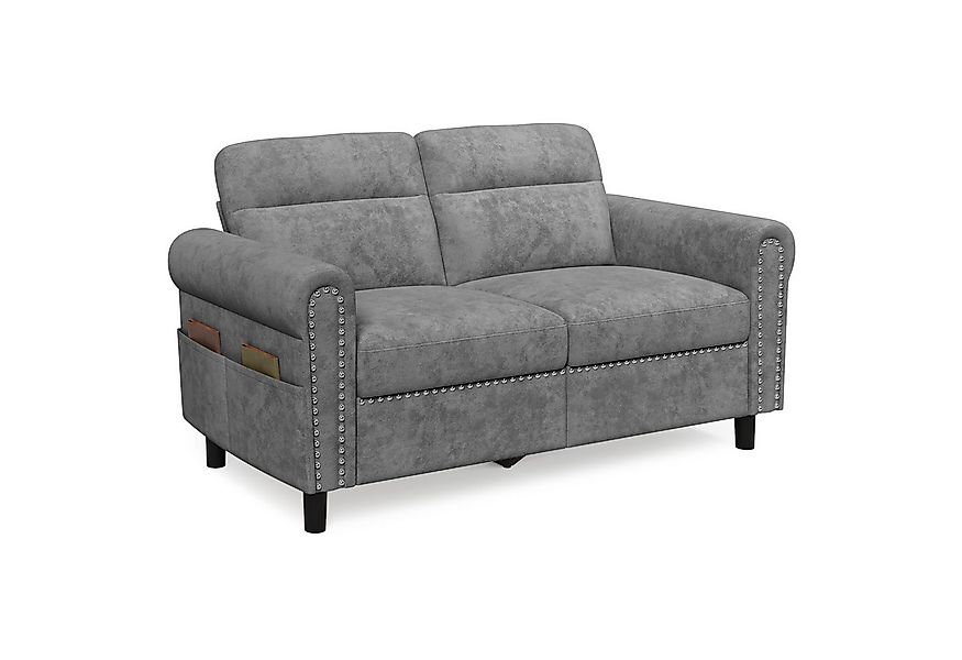 Bealife 2-Sitzer Kleine Couch, mit Armlehne und Seitentasche, 152 x 76 x 84 günstig online kaufen