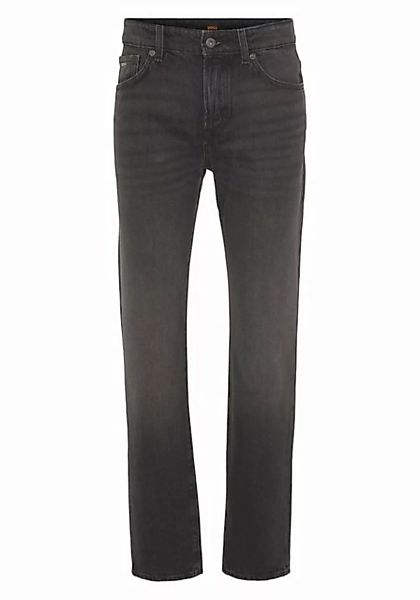 BOSS ORANGE Straight-Jeans Maine BC mit BOSS Leder-Badge günstig online kaufen