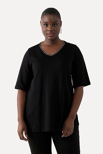 Ulla Popken T-Shirt Pima Cotton Shirt günstig online kaufen