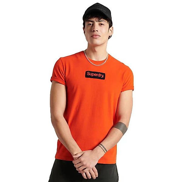 Superdry Core Logo Workwear 220 Kurzarm T-shirt 2XL Volcanic Lava Orange günstig online kaufen