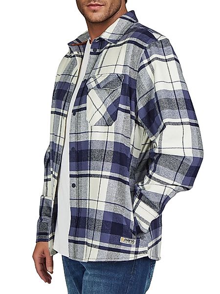 riverso Overshirt Herren langarm Hemd Regular Fit RIVVincent günstig online kaufen