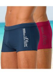 s.Oliver Boxer-Badehose mit Logoschriftzug im coolen günstig online kaufen