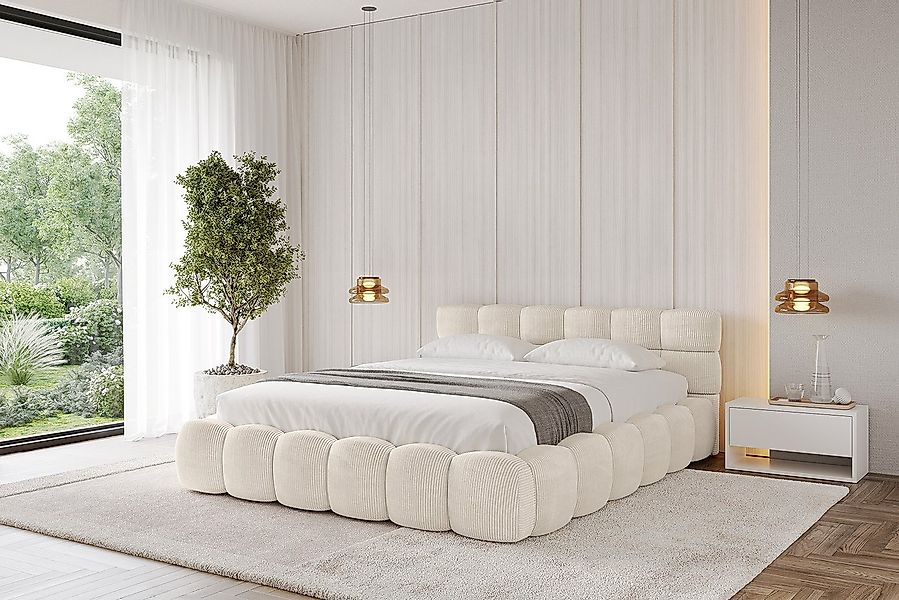 ALTDECOR Polsterbett LEYA-v1 (Polsterbett mit Bettkasten und Lattenrost, Bo günstig online kaufen