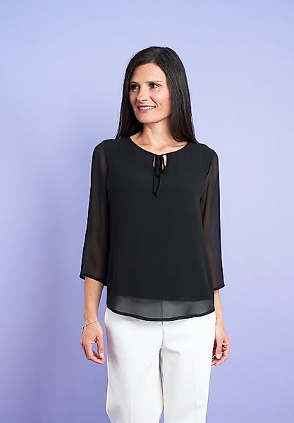 Seidel Moden Chiffonbluse "Exklusiv bei OTTO", 3/4 -Arm mit transparenten Ä günstig online kaufen