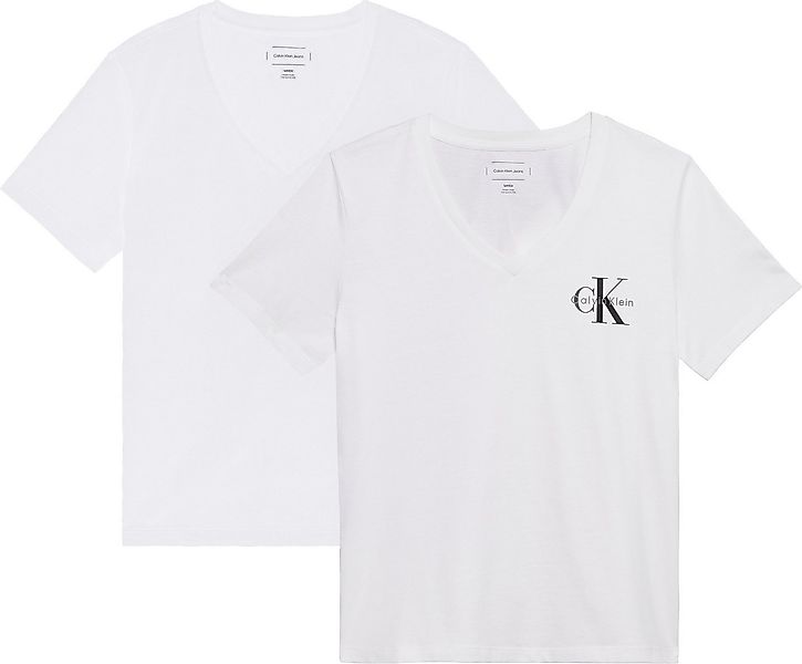 Calvin Klein Jeans T-Shirt (Packung, 2-tlg., 2er-Pack) Mit V-Ausschnitt günstig online kaufen