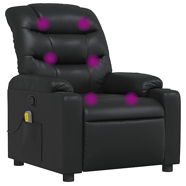 vidaXL Sessel Massagesessel Schwarz Kunstleder (1-St) günstig online kaufen