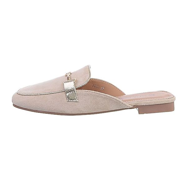 Ital-Design Damen Mules Freizeit Pantolette Blockabsatz günstig online kaufen