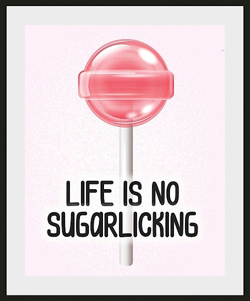 queence Bild »Lolli«, Schriftzug-Humor-Sprüche & Texte-Süßigkeiten-Motivati günstig online kaufen