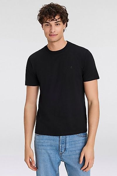 Replay T-Shirt mit Logostickerei auf der Brust günstig online kaufen