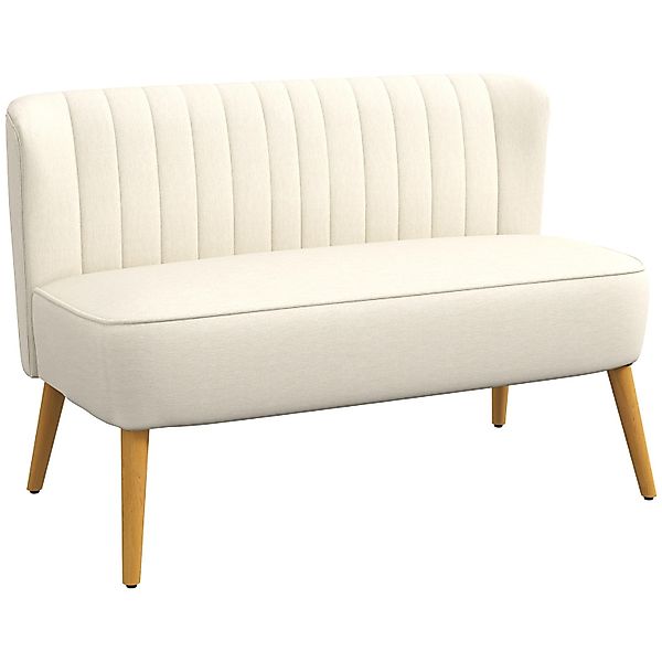 HOMCOM 2-Sitzer Zweisitzer, Loveseat mit Leinenoptik, günstig online kaufen