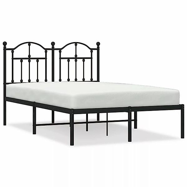 vidaXL Bettgestell mit Kopfteil Metall Schwarz 120x200 cm Modell 11846339 günstig online kaufen