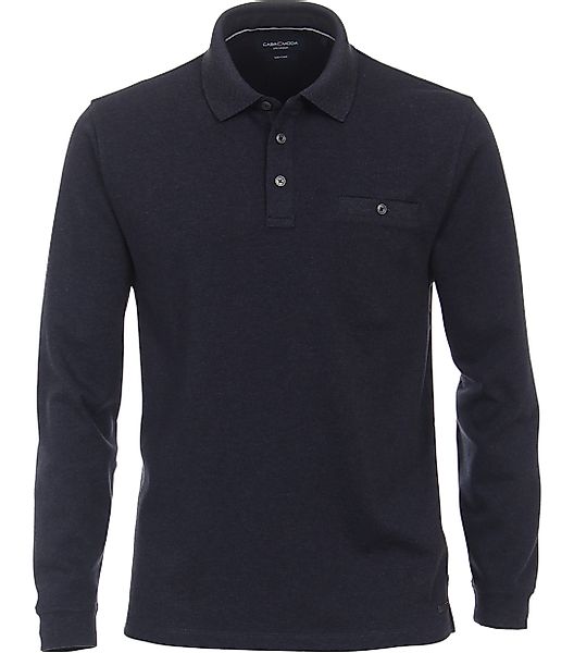 CASAMODA Langarm-Poloshirt "CASAMODA Polo-Shirt Langarm gestreift" günstig online kaufen