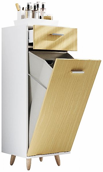 VCM Hochschrank "VCM Holz Wäscheschrank  Wäschetruhe  Wäschebox  Wäschekorb günstig online kaufen
