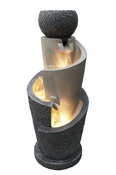 Arnusa Gartenbrunnen Springbrunnen mit LED Beleuchtung günstig online kaufen