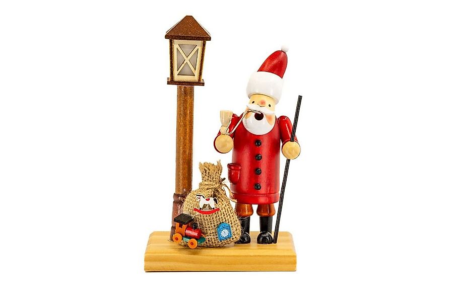 Kaladia Räuchermännchen 30159-19, Weihnachtsmann, aus Holz mit LED Laterne günstig online kaufen