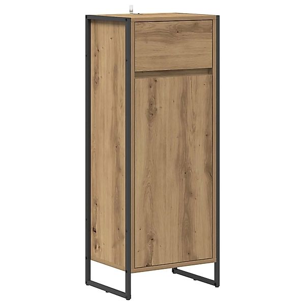 vidaXL Badezimmerschrank mit Tür Kunsthandwerk Eiche 40 x 30 x 100 cm 88650 günstig online kaufen