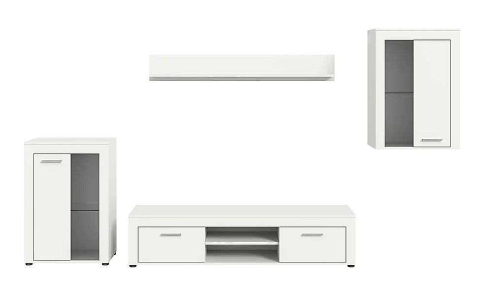 Wohnwand  Bardenas ¦ weiß ¦ Maße (cm): B: 310 H: 169 Kommoden & Sideboards günstig online kaufen