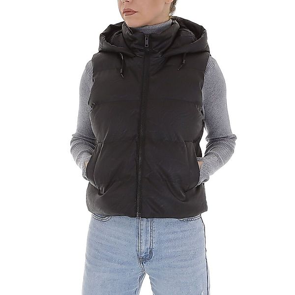 Ital-Design Lederimitatjacke Damen Freizeit Kapuze Gefüttert günstig online kaufen