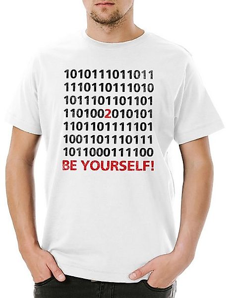 Urban Backwoods Print-Shirt Urban Backwoods Be Yourself Binary Herren T-Shi günstig online kaufen
