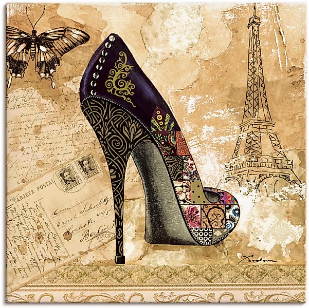 Artland Leinwandbild "Veränderliche Zeiten IV - Stiletto" Modebilder 1 Stk. günstig online kaufen