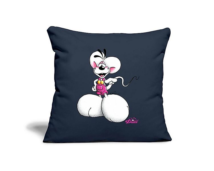 Spreadshirt Kissenbezug Diddl Diddlmaus Coole Pose Kissenbezug 45x45 cm günstig online kaufen