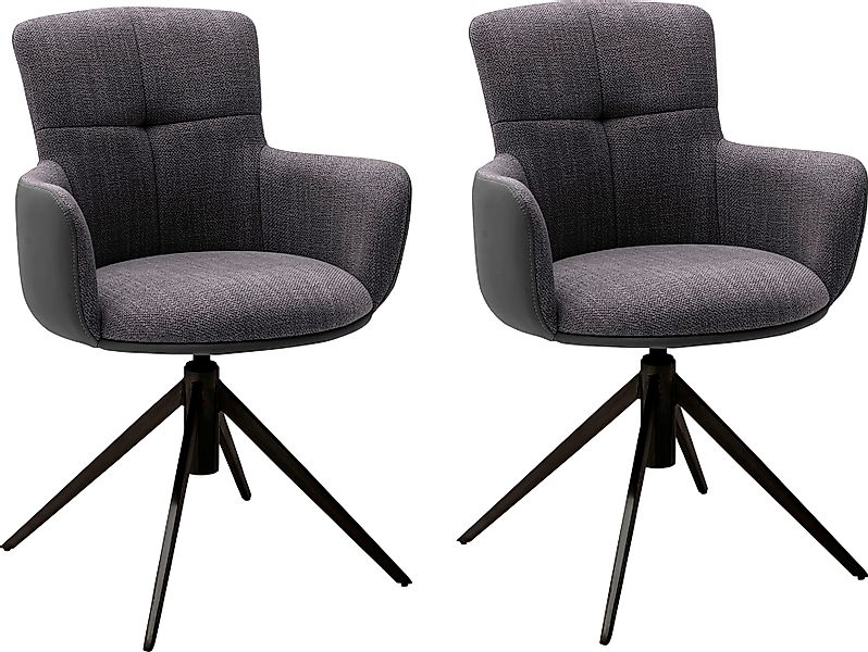 MCA furniture Esszimmerstuhl »Mecana«, (Set), 2 St., 2er Set Materialmix, S günstig online kaufen
