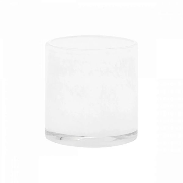 Farbiges Glaswindlicht Saga M H:12 cm L: 12cm White günstig online kaufen