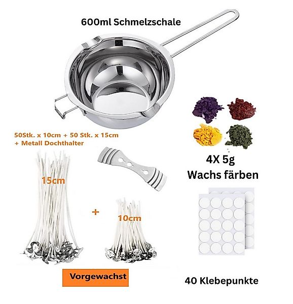 Bienenbiya Duftkerze Kerzen Selber Machen Set, Kerzenherstellung Kit, Wachs günstig online kaufen
