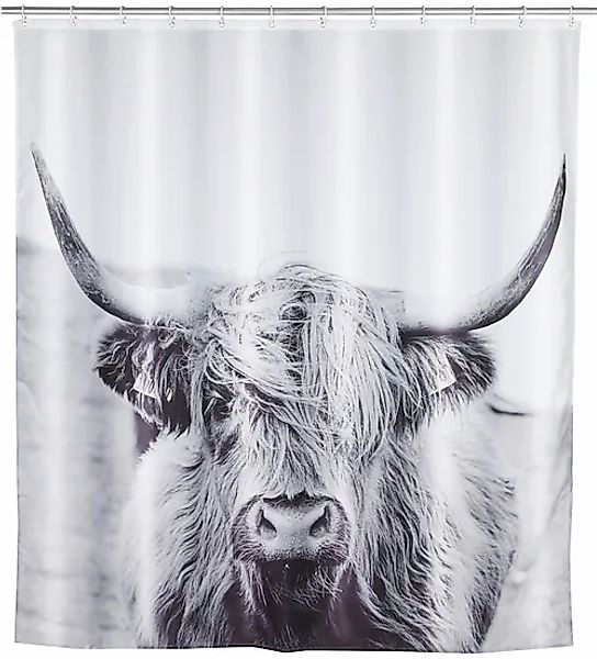 Wenko Duschvorhang Yak Polyester 180 cm x 200 cm waschbar günstig online kaufen