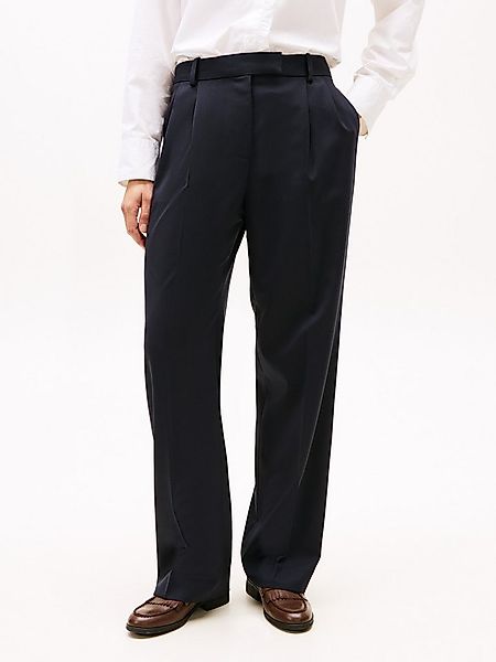 Tommy Hilfiger Anzughose TIMELESS WOOL RLXD STRT PANT mit Wolle günstig online kaufen
