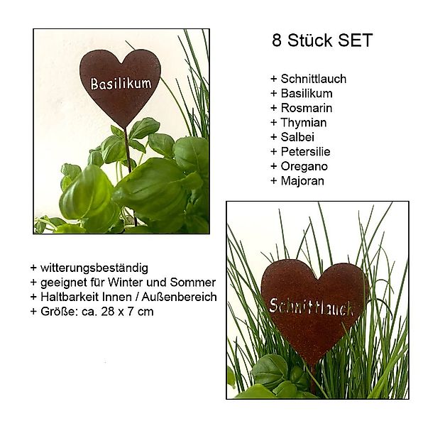 LB H&F Lilienburg Gartenstecker 8er SET günstig online kaufen
