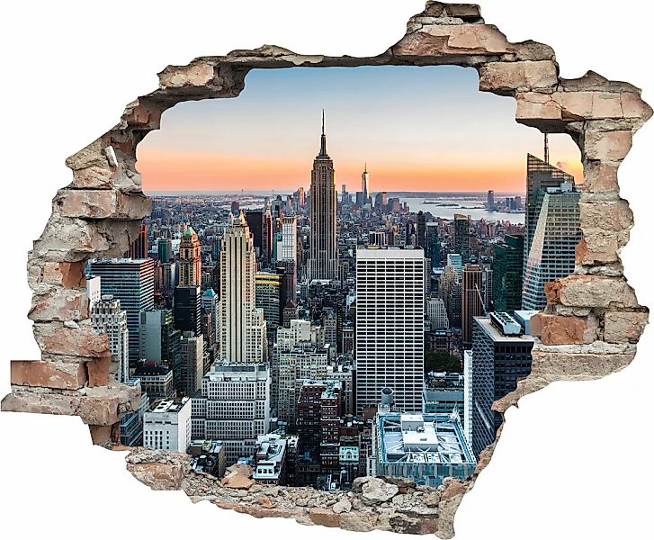 queence Wandtattoo "New York", (1 St.), Wandsticker, Wandbild, selbstkleben günstig online kaufen