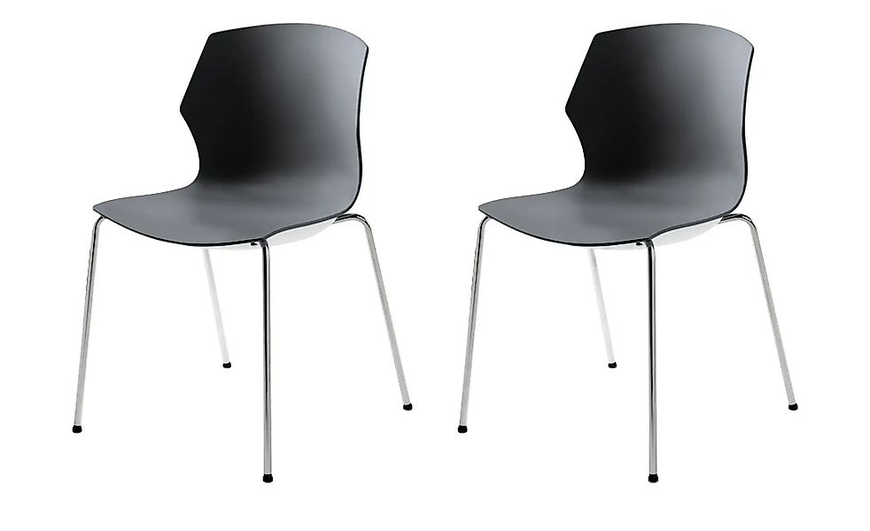 Stapelstuhl  2er Set MyPrimo ¦ grau ¦ Maße (cm): B: 51 H: 80,5 T: 53.0 Stüh günstig online kaufen
