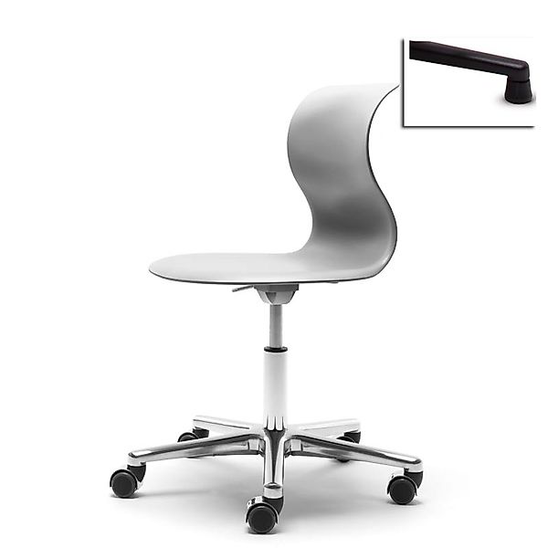 Kinderstuhl Pro 5 granitgrau Aluminium polliert (+40€) Filzgleiter Nein günstig online kaufen