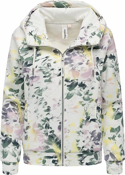 Ragwear Sweatjacke "Fllawia Print" modische Damen Zip-Jacke mit Allover-Pri günstig online kaufen