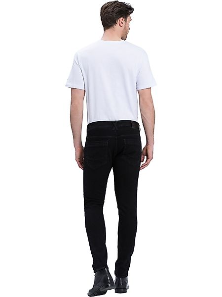 Cross Jeans Herren Jeans Jimi - Slim Tapered Fit - Schwarz - Black günstig online kaufen