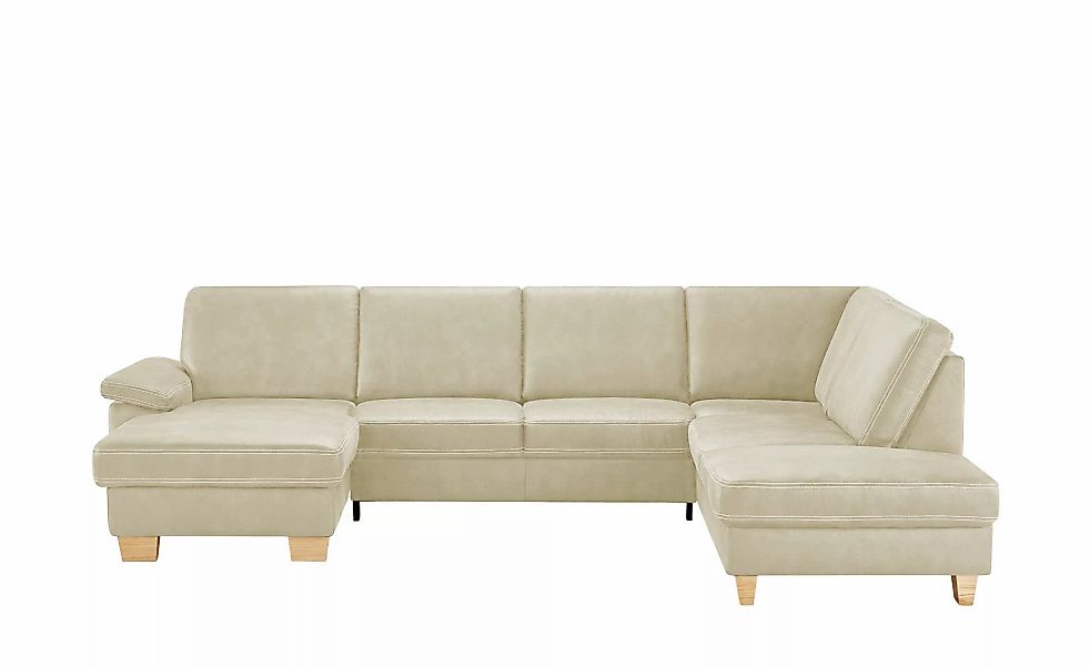 meinSofa Wohnlandschaft  Kunstleder Samu ¦ creme ¦ Maße (cm): B: 316 H: 90 günstig online kaufen