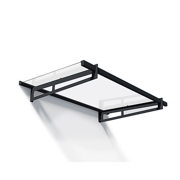 Canopia Vordach Bremen 1,5 x 90 cm Anthrazit klar günstig online kaufen