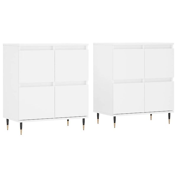 vidaXL Sideboards 2 Stk Weiß Holzwerkstoff 3190165 günstig online kaufen