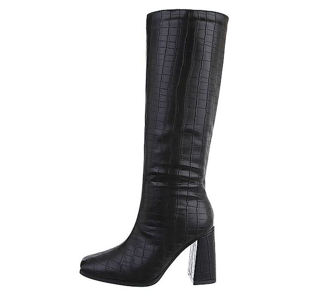 Ital-Design Damen Elegant High-Heel-Stiefel (81409719) Blockabsatz High-Hee günstig online kaufen