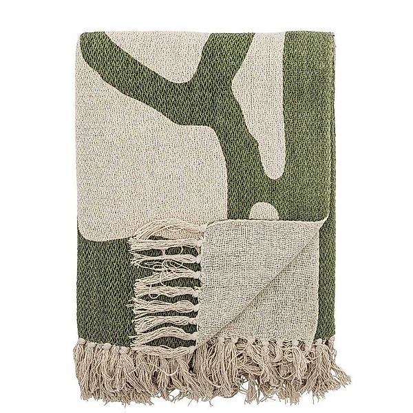 Wolldecke Bloomingville Decke DALMINE Natur Grün günstig online kaufen