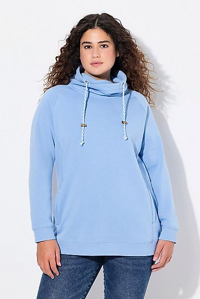Ulla Popken Sweatshirt Sweatshirt weiter Stehkragen Taschen günstig online kaufen