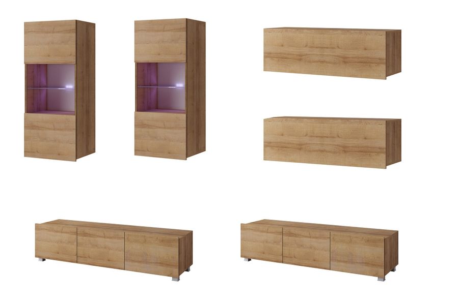 99rooms Wohnwand Bietula, (Set (6-St), Wohnzimmer-Set), günstig online kaufen