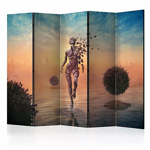 5-teiliges Paravent - Walk On The Water Ii [room Dividers] günstig online kaufen