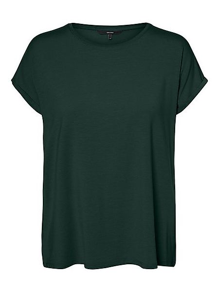 Vero Moda T-Shirt Basic Stretch T-Shirt VMAVA 5157 in Dunkelgrün günstig online kaufen