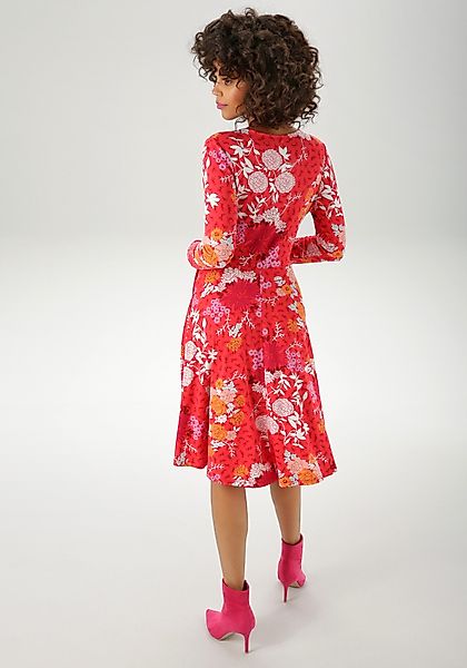 Aniston CASUAL Jerseykleid mit fantasievollem Blumendruck- günstig online kaufen