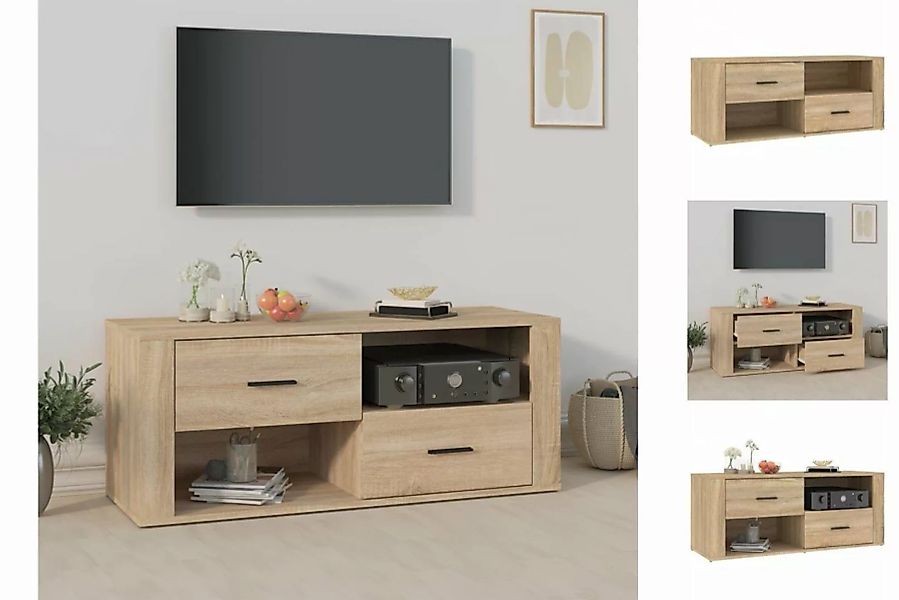 vidaXL TV-Schrank TV-Schrank Sonoma-Eiche 100x35x40 cm Holzwerkstoff günstig online kaufen