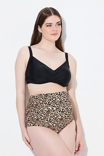 Ulla Popken Bikinislip Badeslip Leo-Muster breiter Stretch-Einsatz Schwange günstig online kaufen