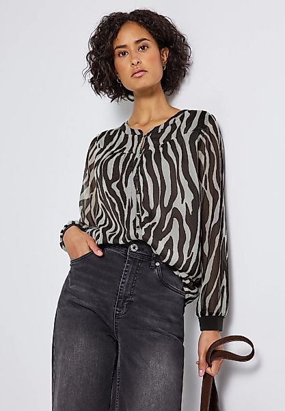 STREET ONE Chiffonbluse mit Zebra-Print günstig online kaufen