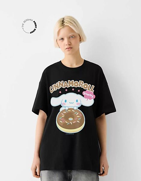 Bershka Oversize-T-Shirt Cinnamoroll Mit Kurzen Ärmeln Und Print Damen M Sc günstig online kaufen